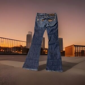 Plastic By Gly Jeans Womens Size 27 Bootcut   Stretch Denim USA Made Vintage